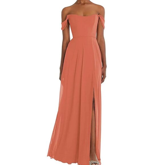 After Six Off the shoulder Maxi Dress NWT size 6 - Picture 1 of 3